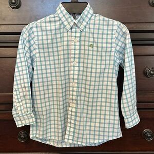 J. Bailey Boys Button-Down Roscoe Shirt Blue and White. Size 4T